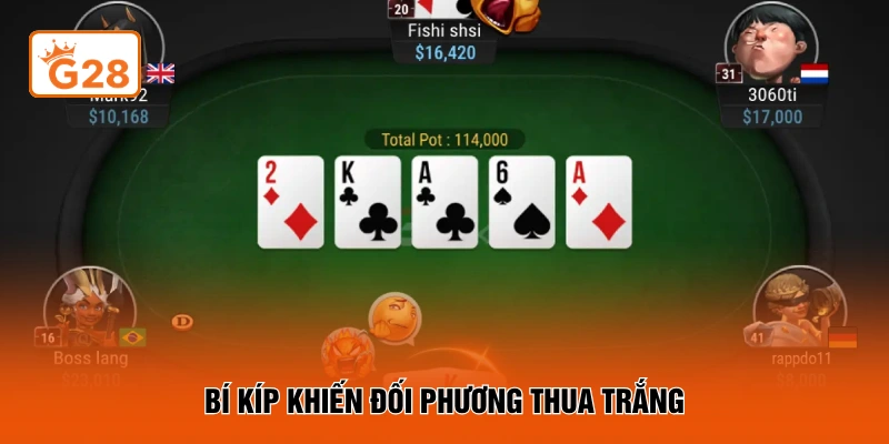 Bí kíp khiến đối phương thua trắng