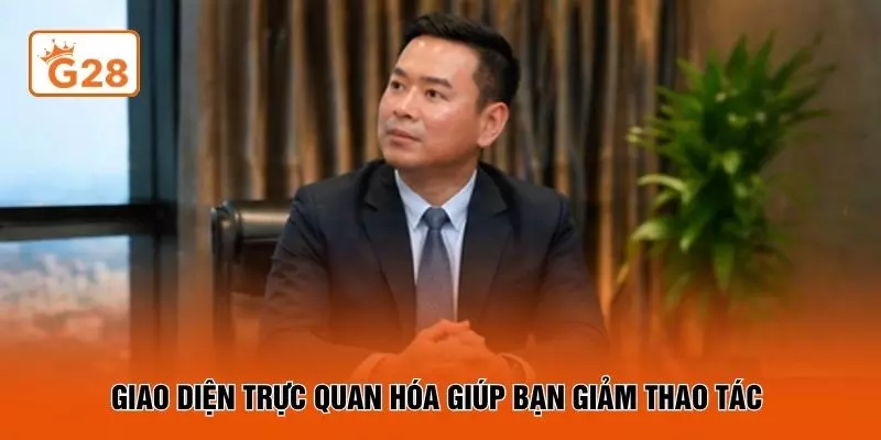 Giao diện trực quan hóa giúp bạn giảm thao tác 