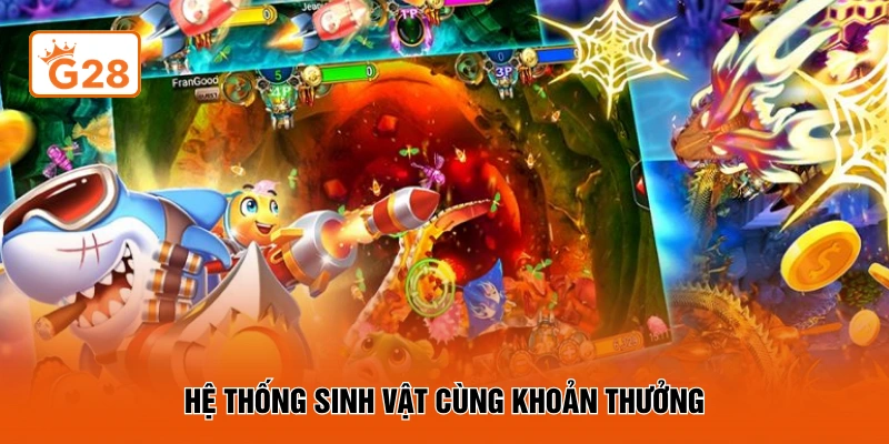 Hệ thống sinh vật cùng khoản thưởng