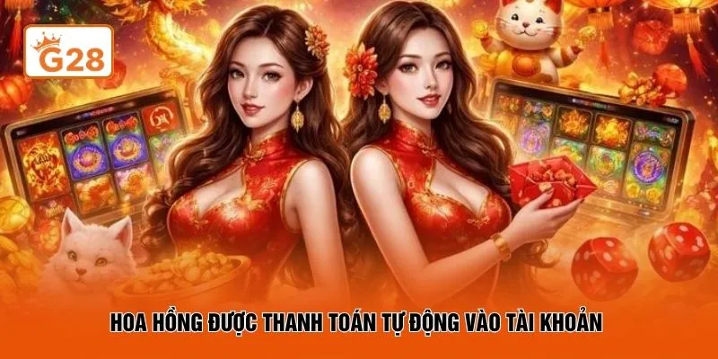 Hoa hồng được thanh toán tự động vào tài khoản 