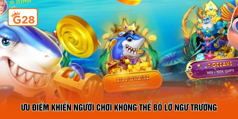 Ưu điểm khiến người chơi không thể bỏ lỡ ngư trường